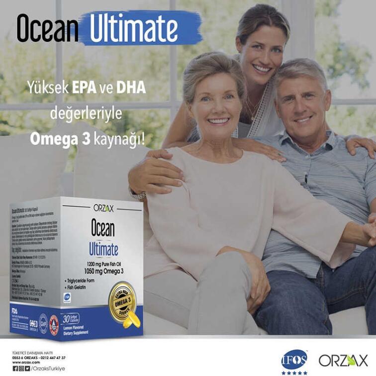 Orzax Ocean Ultimate 1050 mg Omega 3 Balık Yağı 30 Kapsül - 3