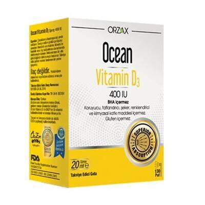 Orzax Ocean Vitamin D3 400 IU Sprey 20ml - 1