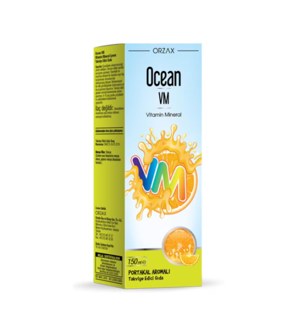 Orzax Ocean Vitamin Mineral - Portakal Aromalı 150ml - 1