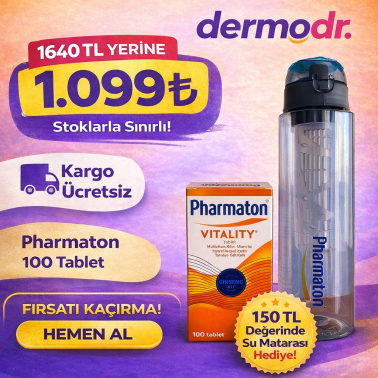Pharmaton Vitality 100 Tablet – Su Matarası Hediyeli - 