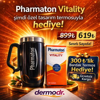 Pharmaton Vitality 30 Tablet Bardak Termos Hediyeli - 
