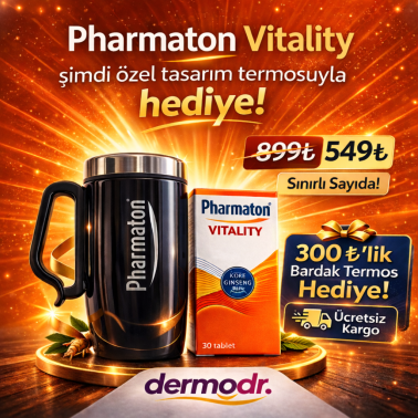 Pharmaton Vitality 30 Tablet Bardak Termos Hediyeli - 