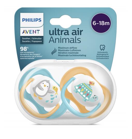 Philips 6-18 Ay Erkek Avent Ultra Air Animals Emzik