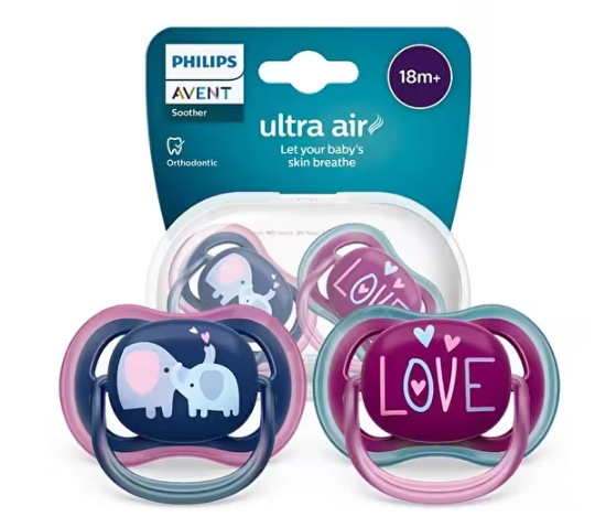 Philips Avent Scf349/22 Ultra Air 18+ Ay 2'li Kız Emzik - 1