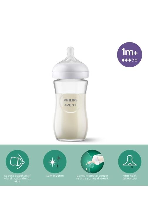 PHILIPS AVENT SCY933/01 Natural Response Cam Biberon 1M+ 240ml - 1