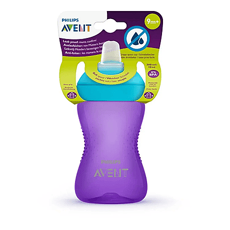 Philips Avent Yumuşak Uçlu Bardak 9 Ay+ 300 ml (Mor) - 1