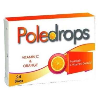 Poledrops Portakal C Vitamini 24 Pastil - Poledrops