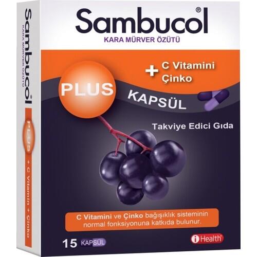 Sambucol Plus Kara Mürver 15 Kapsül - 1