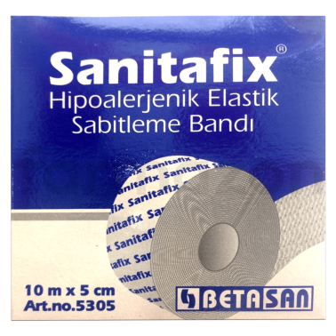 Sanitafix Hipoalerjik Elastik Sabitleme Bandı 10m x 5cm - Sanita