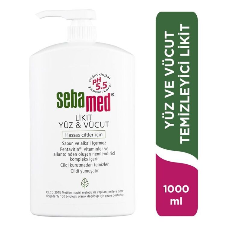 Sebamed Likit Yüz & Vücut Temizleyici 1000 ml - 1