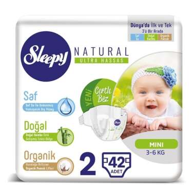 Sleepy Natural Ultra Hassas Bebek Bezi 2 Numara 42'li - sleepy
