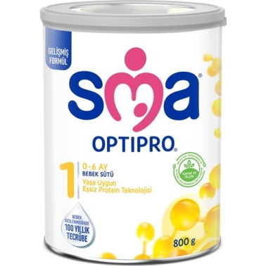 SMA Yeni Formül Sma Optıpro 1 Numara 800 gr 0-6 Ay Devam Sütü - SMA