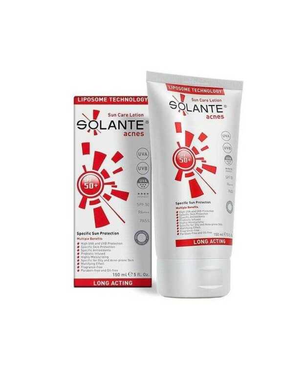 Solante Acnes 50 Faktör Güneş Losyonu 150 ml - 1