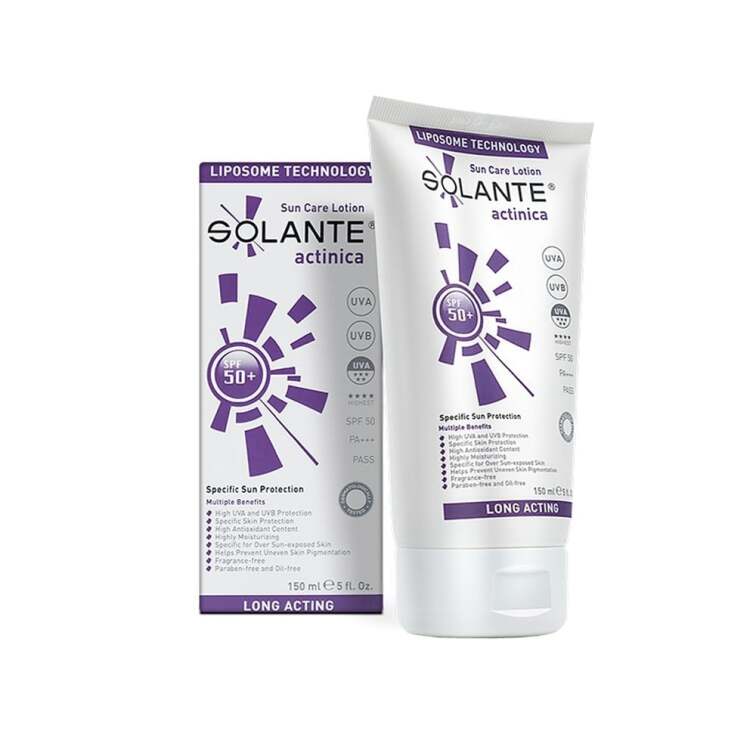 Solante Actinica 50 Faktör Güneş Losyonu 150 ml - 1