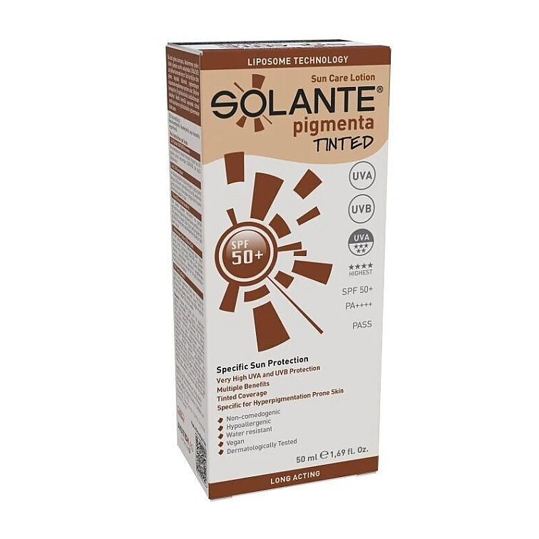 Solante Pigmenta Lekeli Ciltler için Renkli 150 ml 50 Faktör Güneş Losyonu - 1