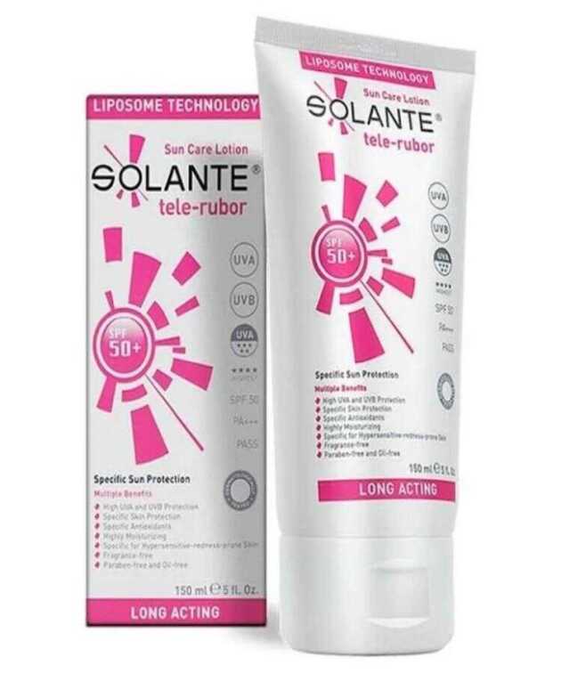 Solante Tele-Rubor 50 Faktör Güneş Losyonu 150 ml - 1