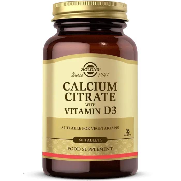 Solgar Calcium Citrate With Vitamin D3 60 Tablet - 1