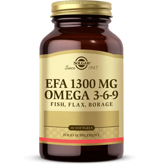 Solgar EFA 1300 mg Omega 3-6-9 60 Yumuşak Jelatinli Kapsül - 1