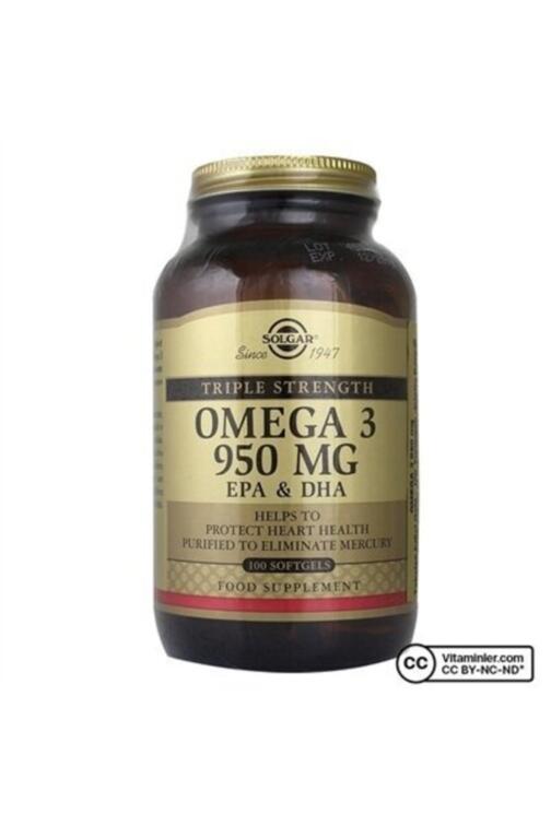Solgar Omega-3 950 Mg - 100 Kapsül - 1