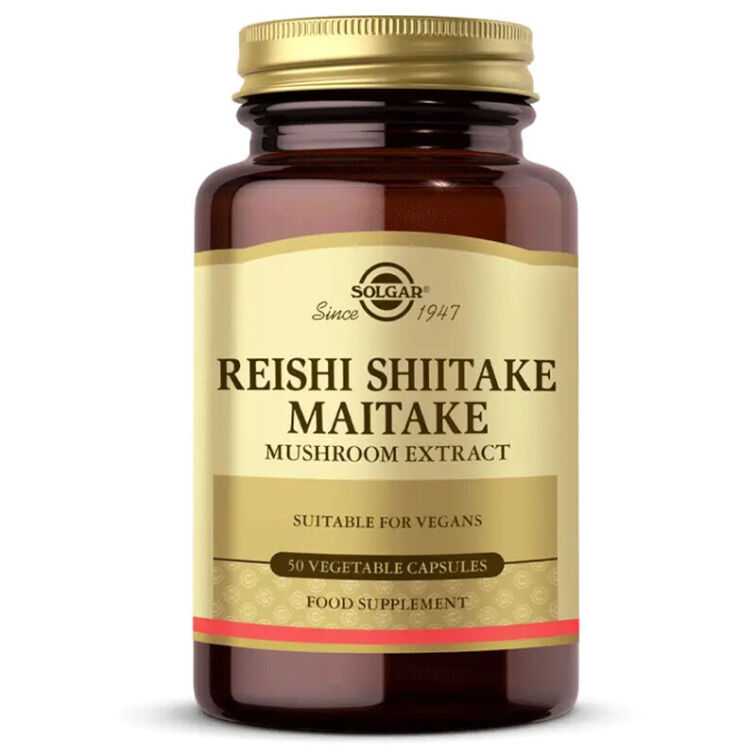 Solgar Reishi Shiitake Maitake 50 Kapsül - 1