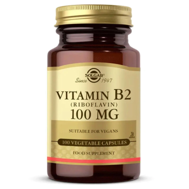 Solgar Vitamin B2 Riboflavin 100 mg 100 Kapsül - 2