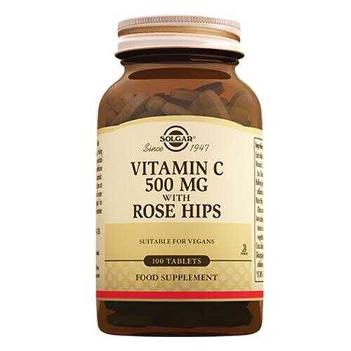 Solgar Vitamin C with Rose Hips 500 mg 100 Table