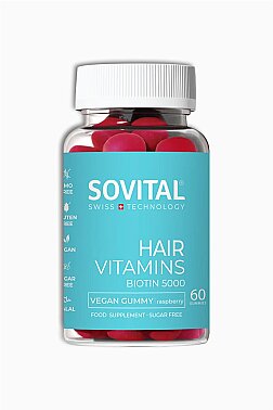 Sovital Hair Vegan Gummy Saç Vitamini 60 Adet - SOVITAL