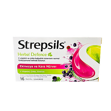 Strepsils Herbal Ekinezya Aromalı 16'lı Pastil - Strepsils