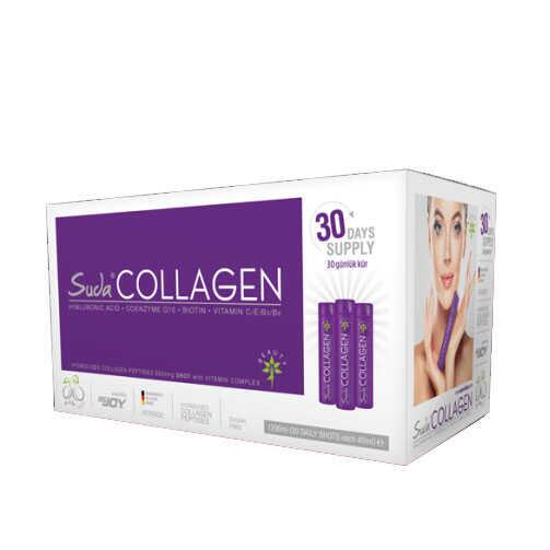 Suda Collagen Plum Flawor Shot Takviye Edici Gıda - Erik Aromalı 30 Günlük Kolajen Kürü