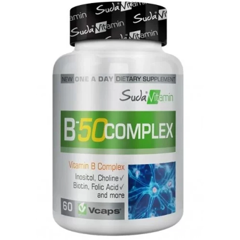 Suda Vitamin B-50 Complex 60 Bitkisel Kapsül - 1