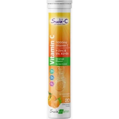 Suda Vitamin C Orange 20 Efervesan Tablet - 1