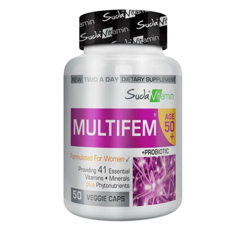 Suda Vitamin Multifem 50+ Womens Multivitamin 50 Bitkisel Kapsül - 1