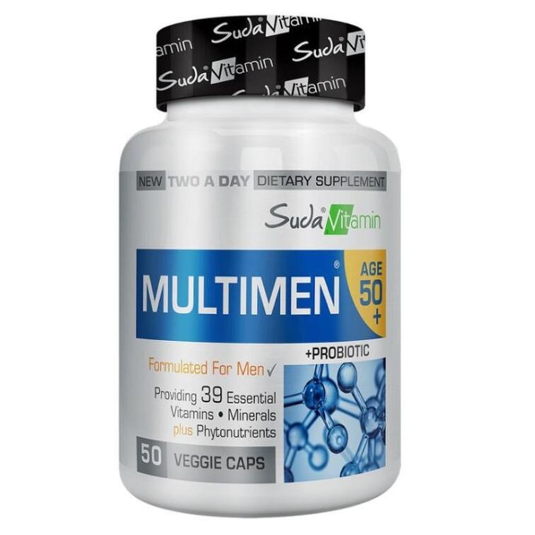 Suda Vitamin Multimen 50+ Mens Multivitamin 50 Bitkisel Kapsül - 1