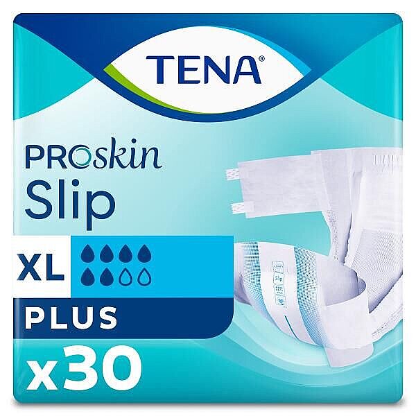 Tena Proskin Slip Plus 6 Damla Hasta Bezi xLarge 30'lu - 1