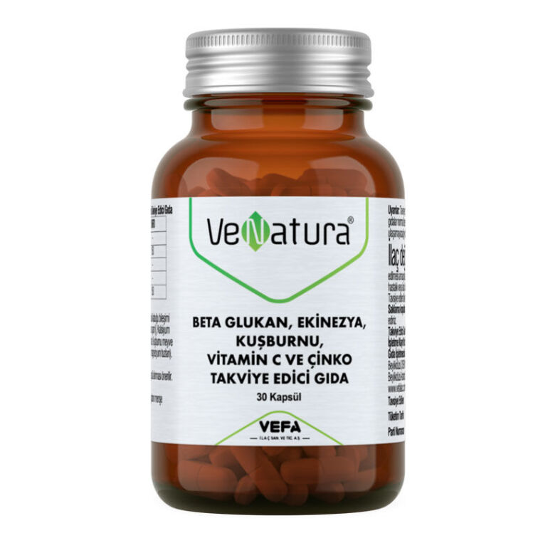 Venatura Beta Glukan Ekinezya Kuşburnu Vitamin C ve Çinko 30 Kapsül - 1
