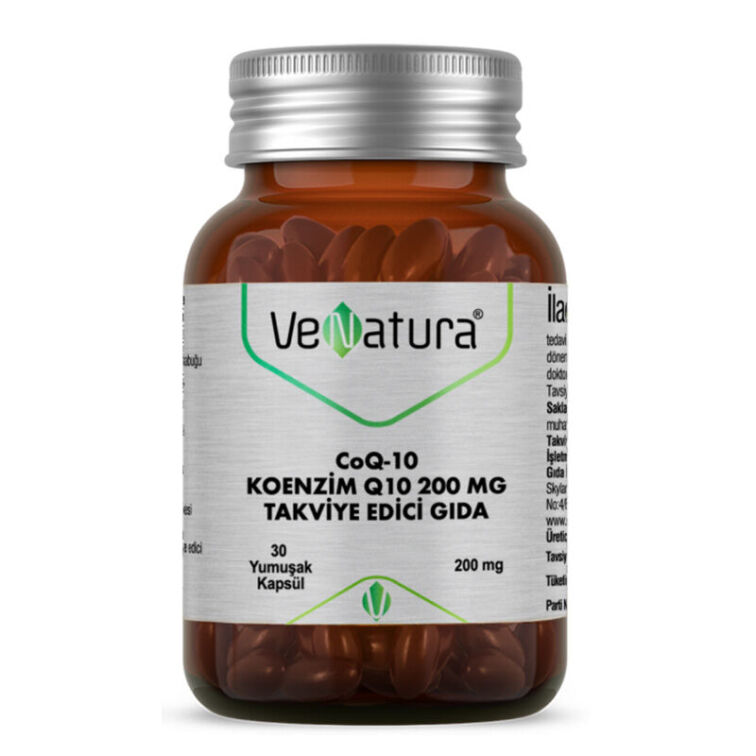 Venatura Koenzim Q10 200 mg 30 Yumuşak Kapsül - 1
