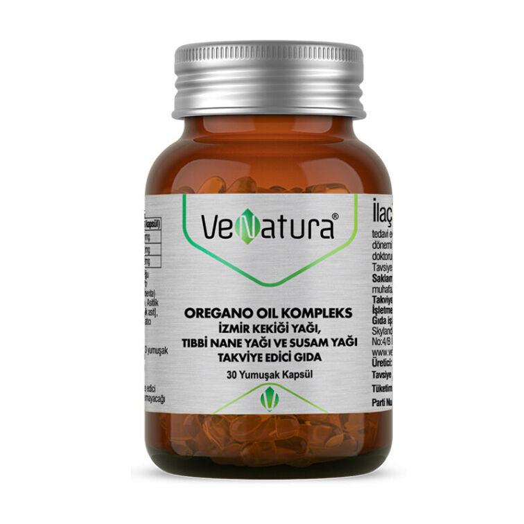 Venatura Oregano Oil Kompleks İzmir Kekiği Yağı 30 Kapsül - 1