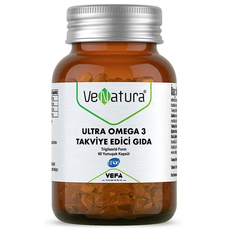 VeNatura Ultra Omega 3 Takviye Edici Gıda 60 Kapsül - 1