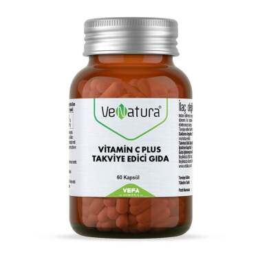 Venatura vitamin c plus takviye edici gıda 60 kapsül - VeNatura