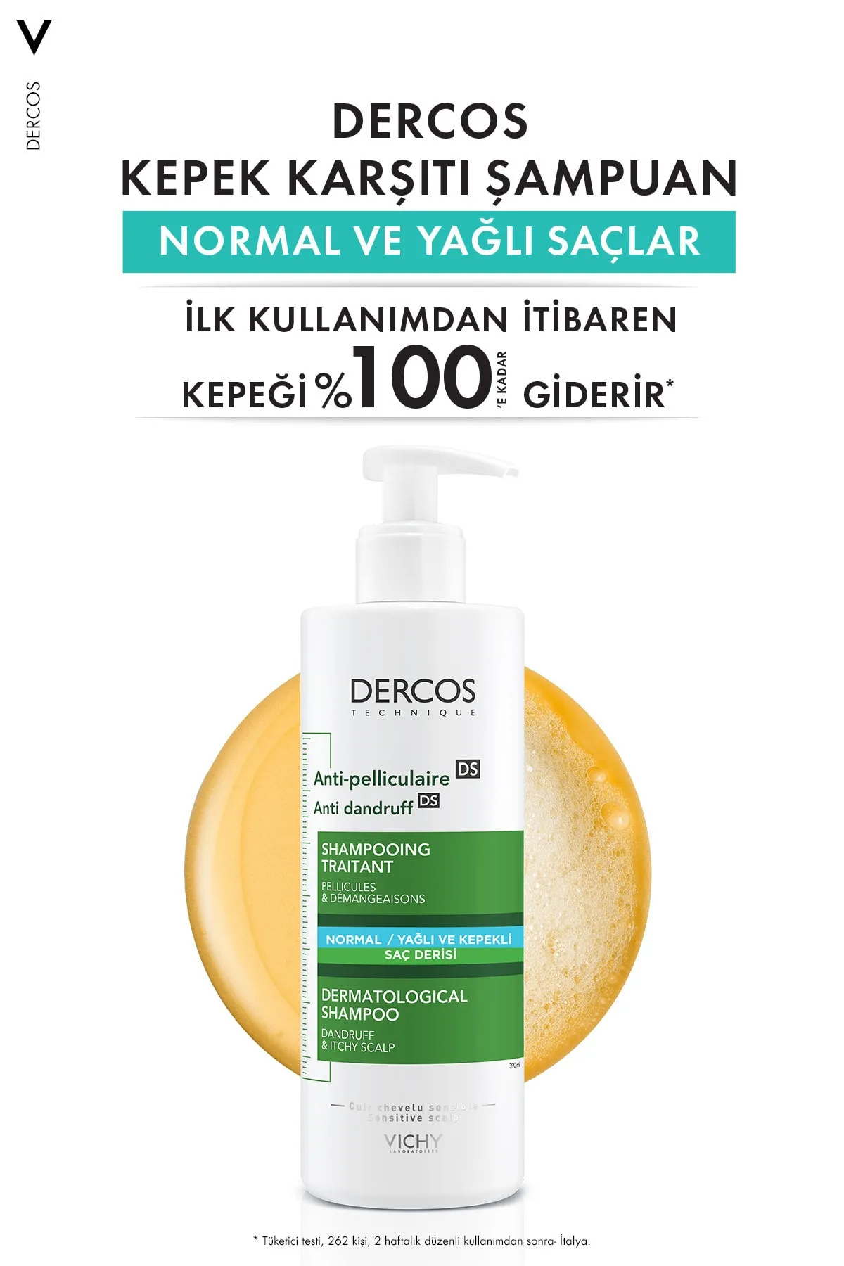 Vichy Dercos Anti-Dandruff Şampuan Kepek Karşıtı Normal ve Yağlı Saçlar İçin 390 ml - 5