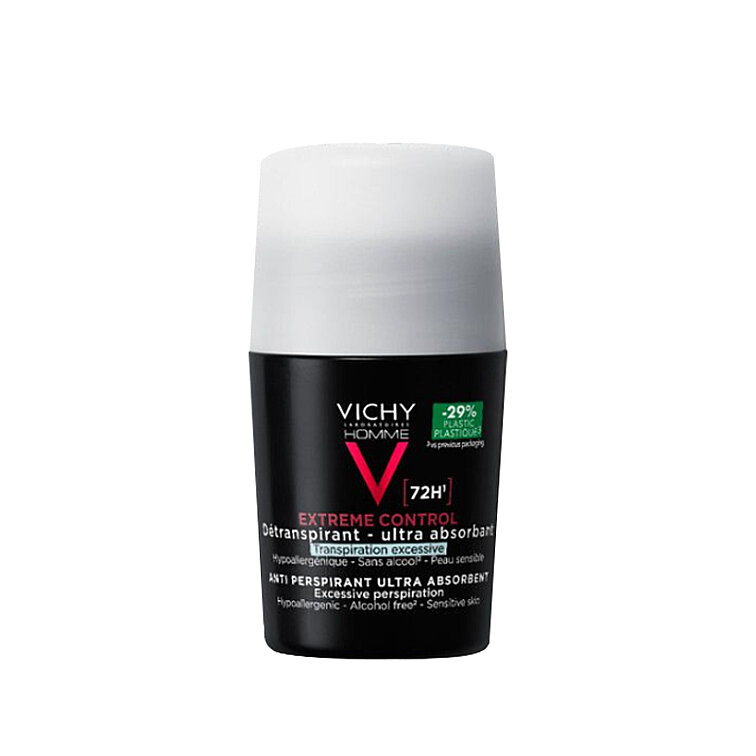 Vichy Homme Invisible Resist İz ve Terleme Karşıtı 50 ml Erkek Roll-On Deodorant - 1