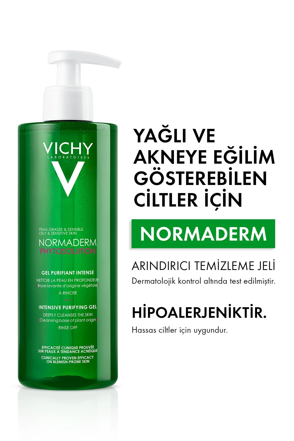 VICHY NORMADERM PHYTOSOLUTION GEL CLEANSER 400ML - 2