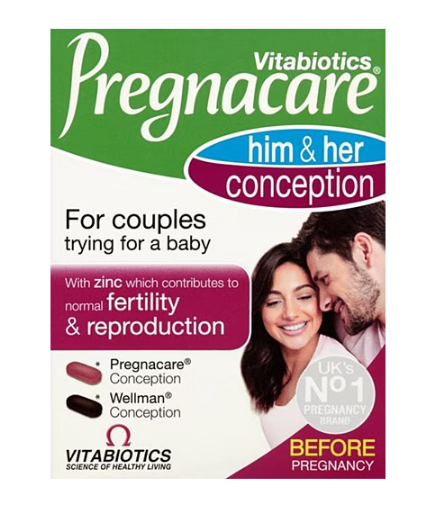 Vitabiotics Pregnacare Him and Her Conception 60 Tablet - 1