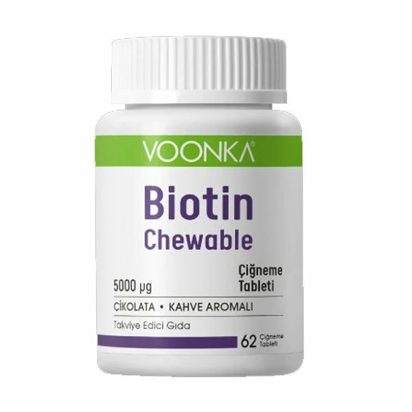 Voonka Biotin Chewable 62 Çiğneme Tableti - 1