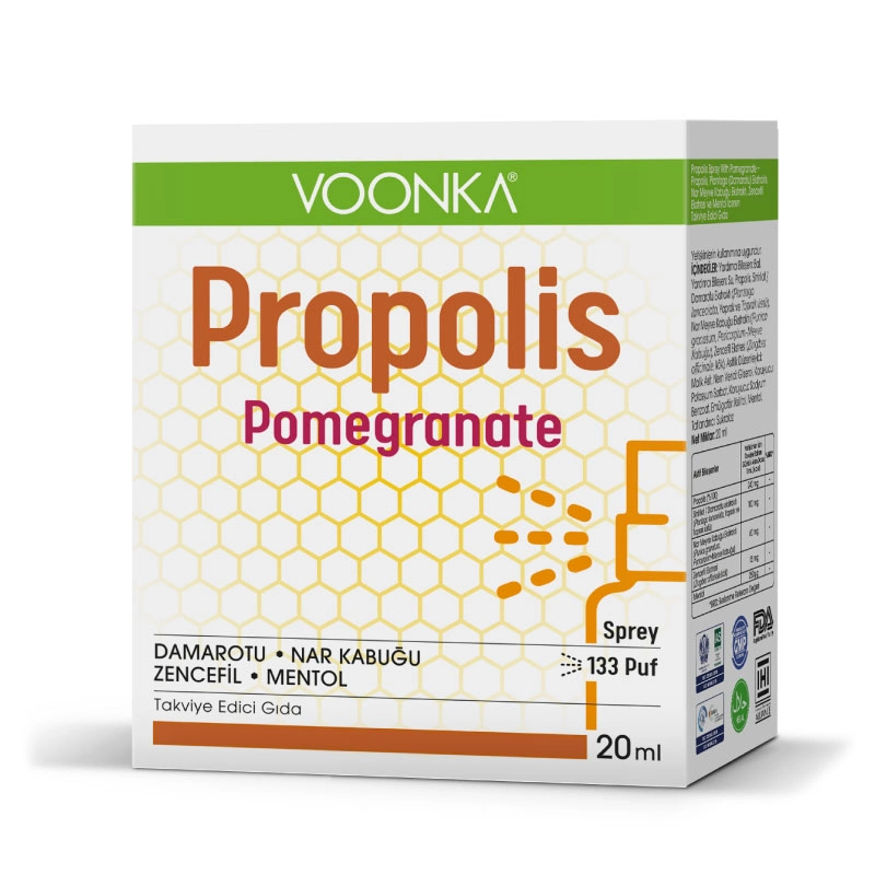 Voonka Propolis Pomegranate Takviye Edici Gıda Sprey 20 ml - 1