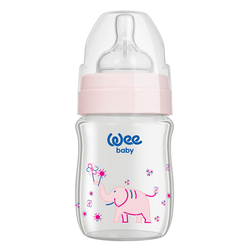 Wee Baby Klasik Plus Geniş Ağızlı Isıya Dayanıklı Cam Biberon 120 ml