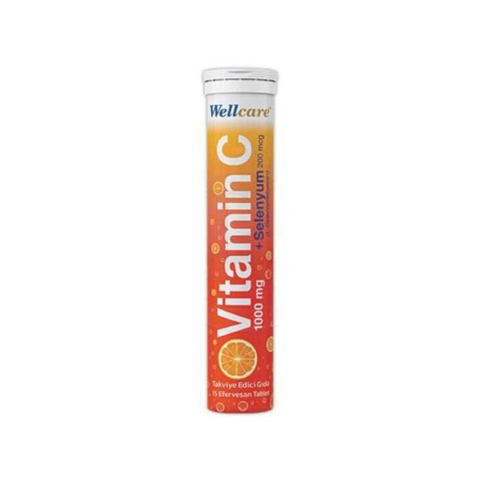 Wellcare Vitamin C + Selenyum15 Efervesan Tablet