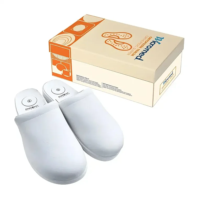 Wicromed Erkek Sabo Ortopedik Terlik Beyaz No: 41 - 1