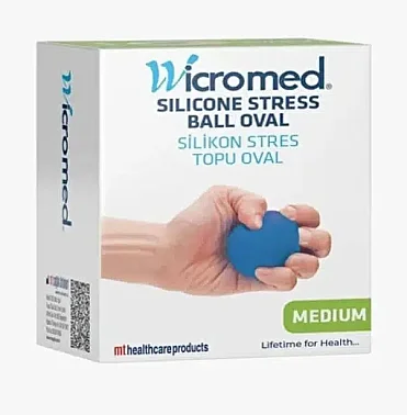 Wicromed Stres Topu Silikon Oval Mavi - Wicromed