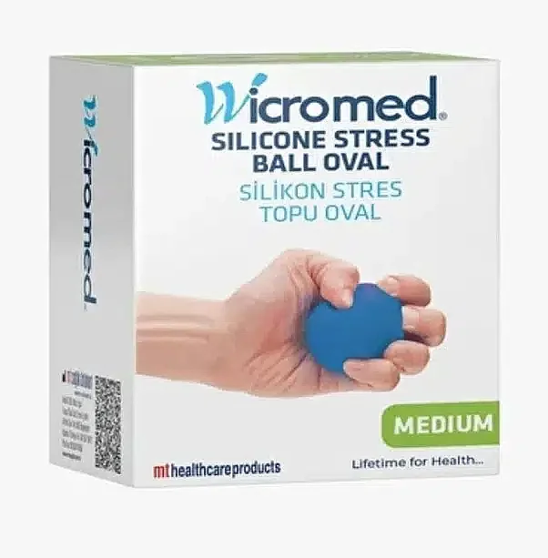 Wicromed Stres Topu Silikon Oval Mavi - 1
